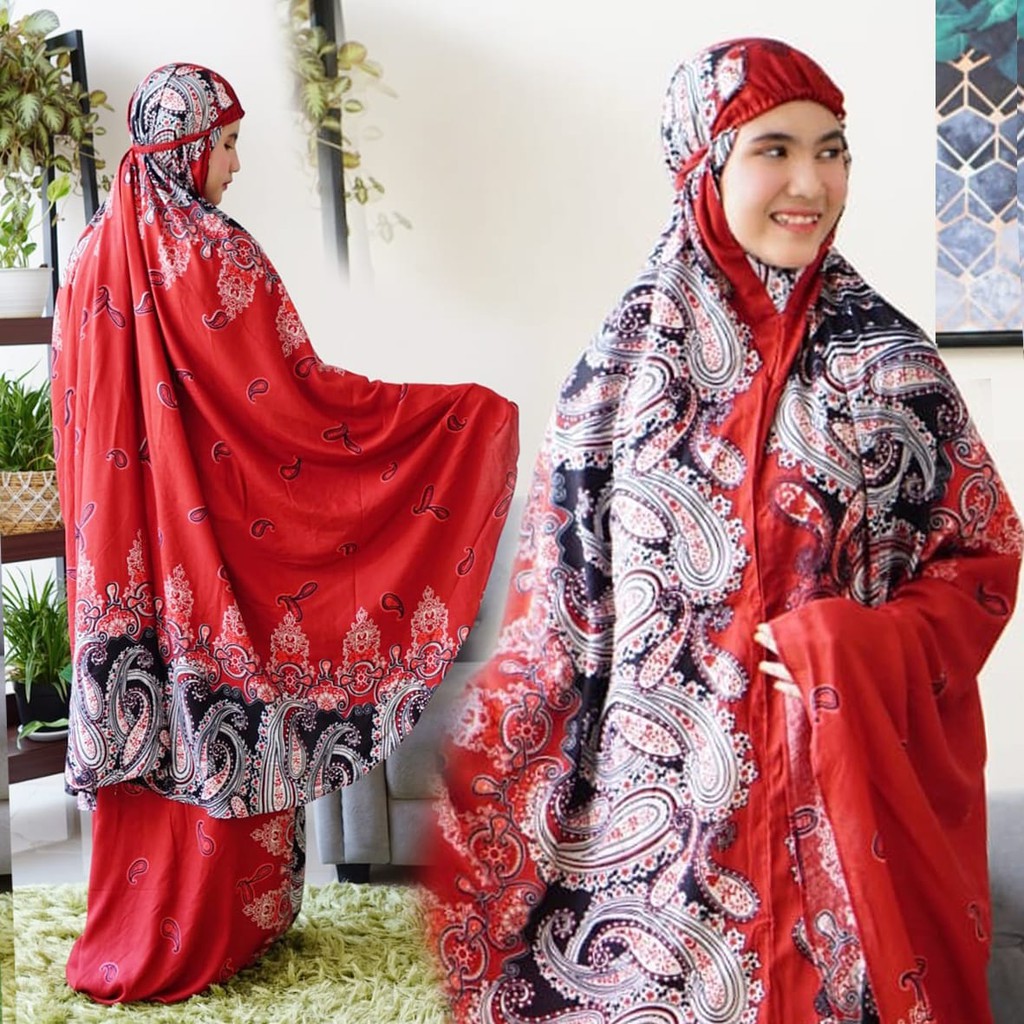 HOPYLOVY - Mukena Dewasa Rayon Bali Motif Fatimah