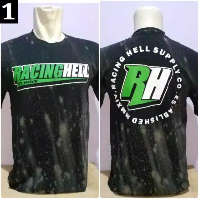 Promo Baju Kaos Distro Pria Wanita Racing Hell Keren