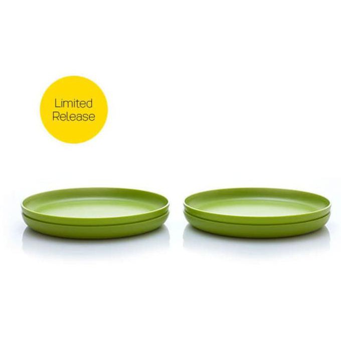 PROMO ALLEGRA ROUND PLATE (4) PIRING KUE TUPPERWARE