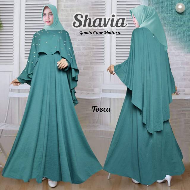 Shavia Gamis Cape Mutiara