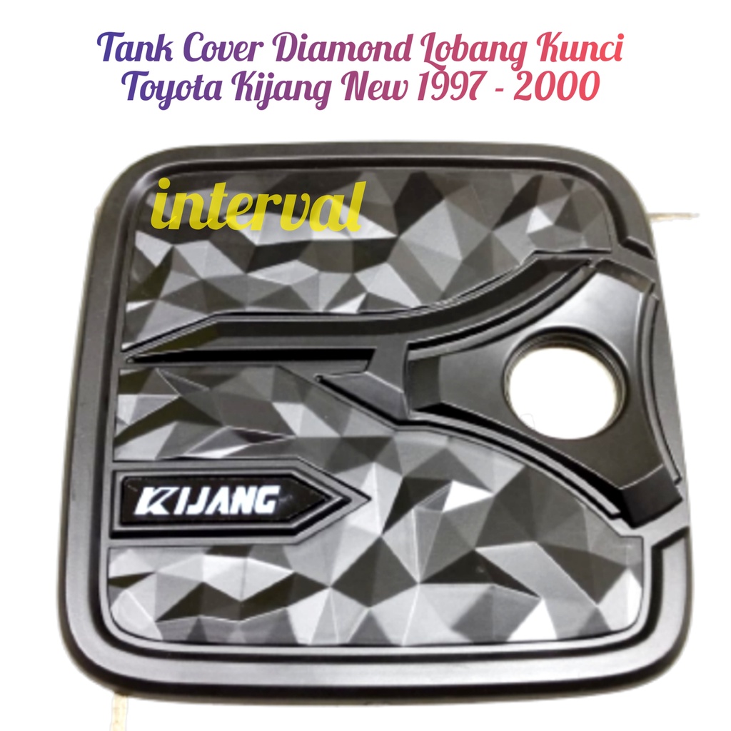 Tank Cover Tutup Tangki Bensin Mobil Kijang New 1997-2000 Diamond Lobang Kunci