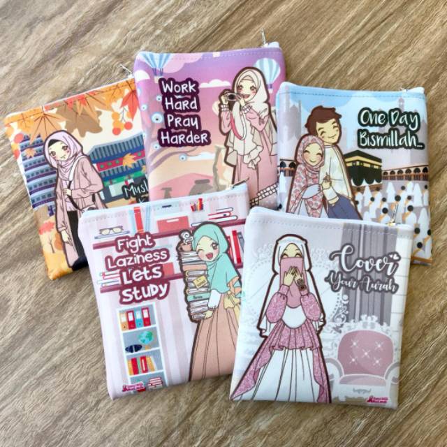 Ganci unyu muslimah - Dompet Koin Unyu/ dompet serbaguna