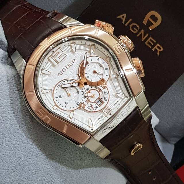 AIGNER PALERMO For Men Series Original / Jam Tangan Cowok Original Murah