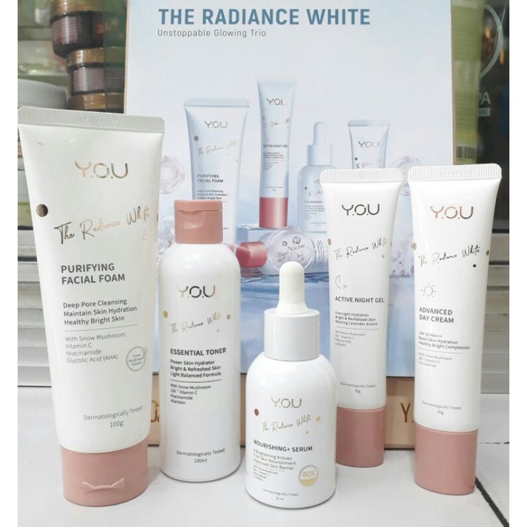 (BISA COD) PAKET SKINCARE THE RADIANCE WHITE Y.O.U