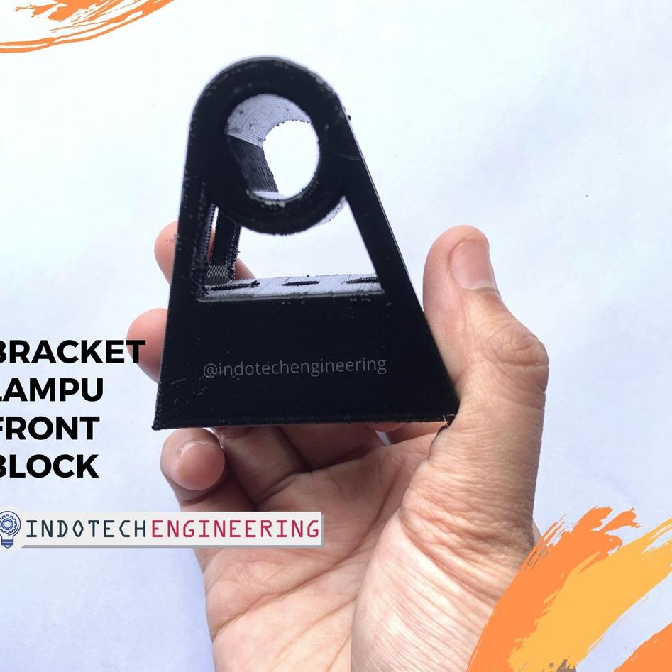 Modern.. Bracket Lampu Depan Sepeda Lipat Front Block