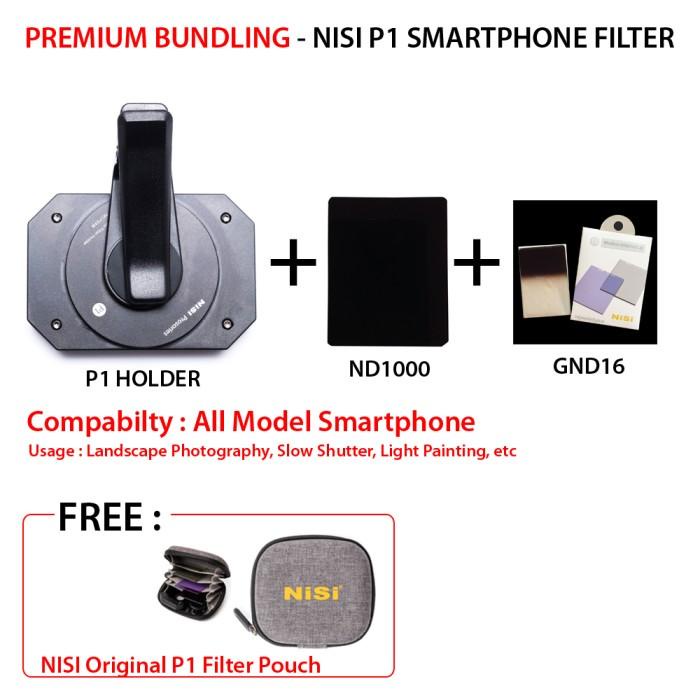 Premium Bundling - Nisi Smartphone Filter P1 With Gnd 16 & Nd 1000