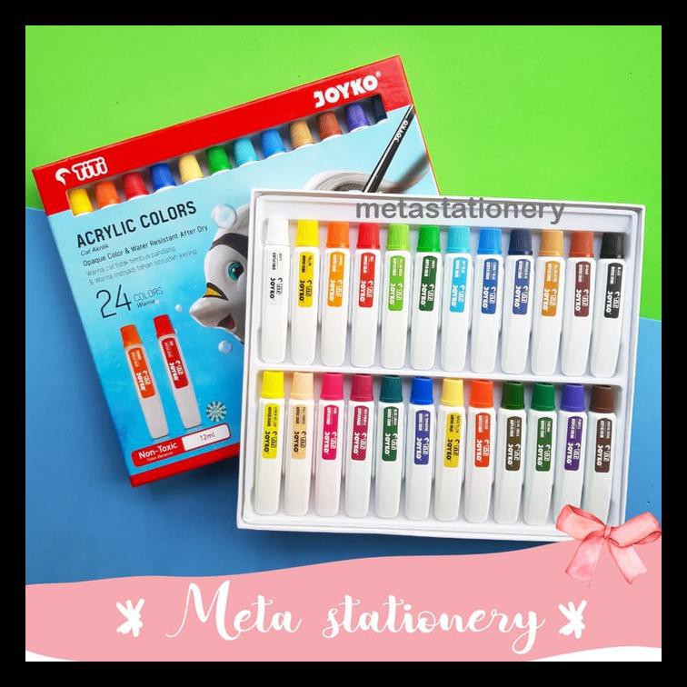 

Ready Acrylic Color / Cat Akrilik Titi Ac-12Ml-24 / 24 Color / Warna