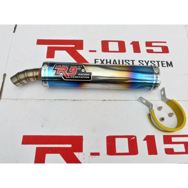 Knalpot / Silencer R9 Blue Series For Kawasaki Ninja 150 R, RR, SS