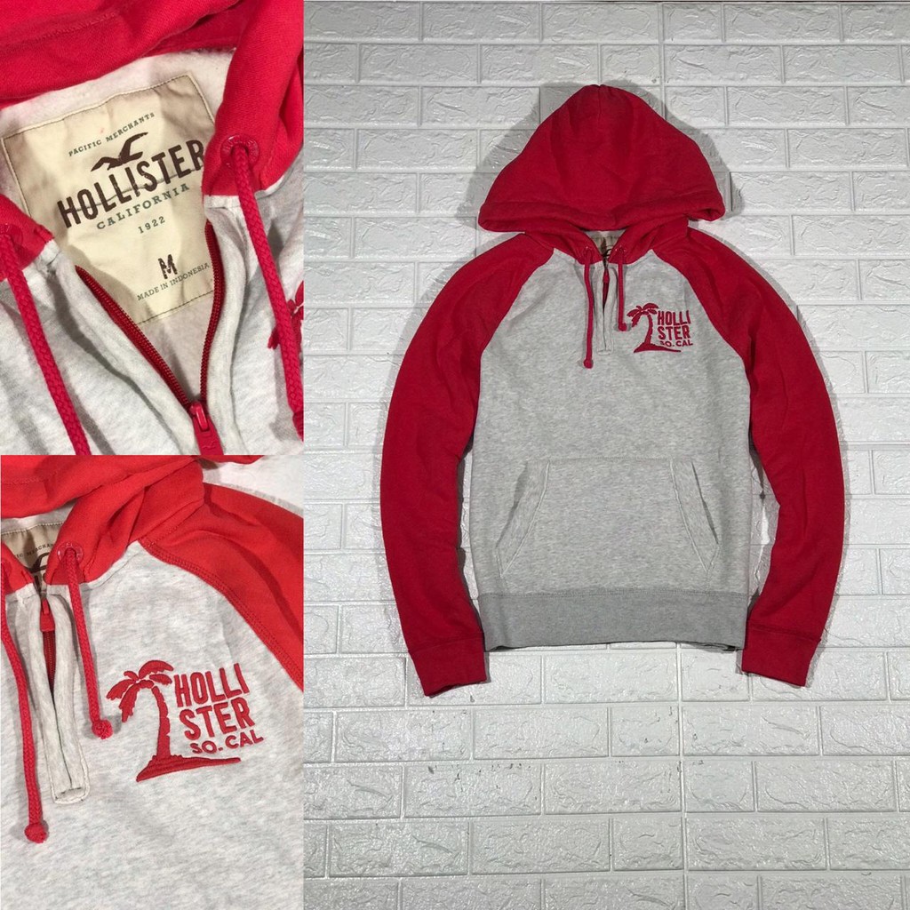 Holister pullover hoodie 1/4 zipper