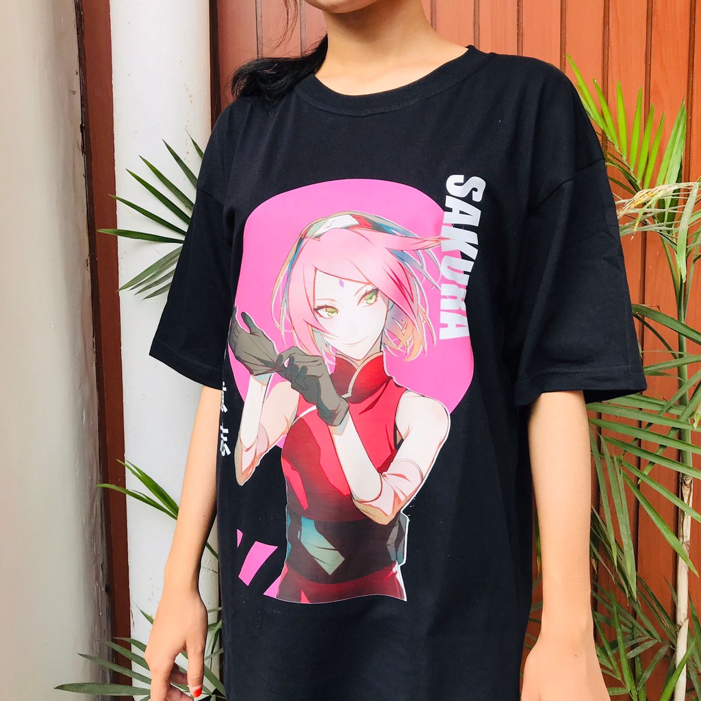 Tshirt Sakura Haruno Anime Manga Naruto Premium Unisex