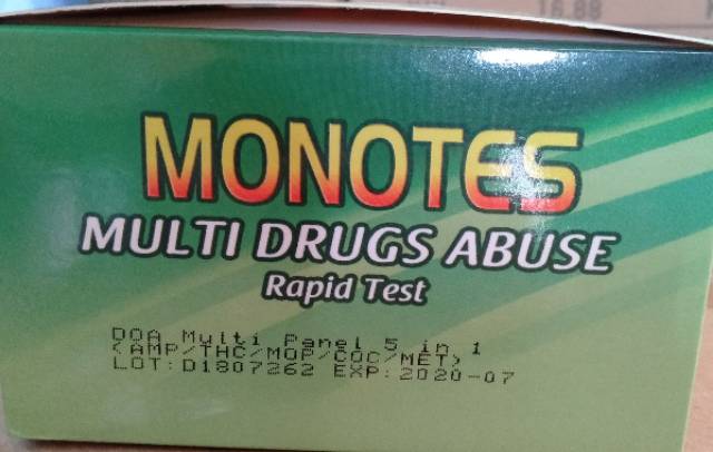 Rapid test monotes multi 5 AMP / MOP/ THC/ MET/ COC urine test