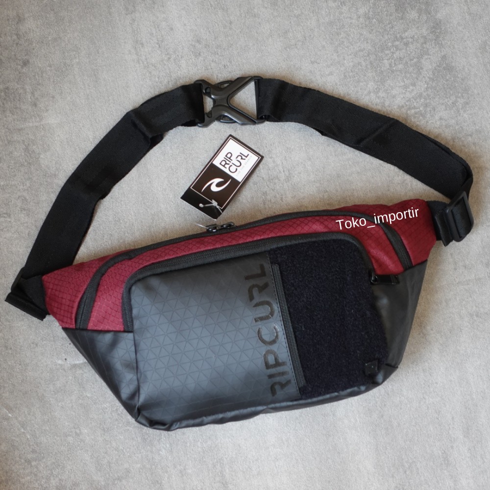 Waistbag Ripcurl Waterproof Import Mirror Original Tas Selempang Pria Anti Air