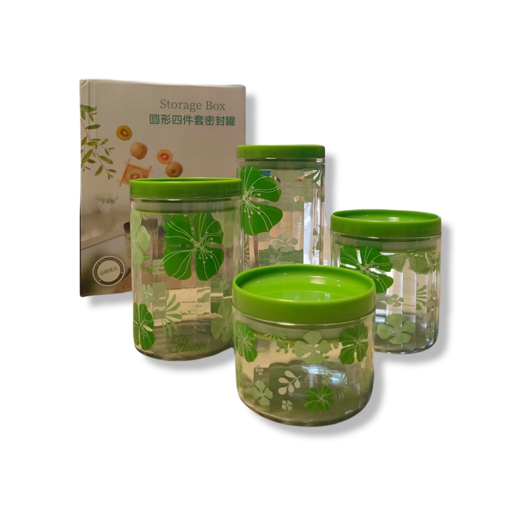 TOPLES AKRILIK STORE/TOPLES CANISTER SET (4 Pcs)