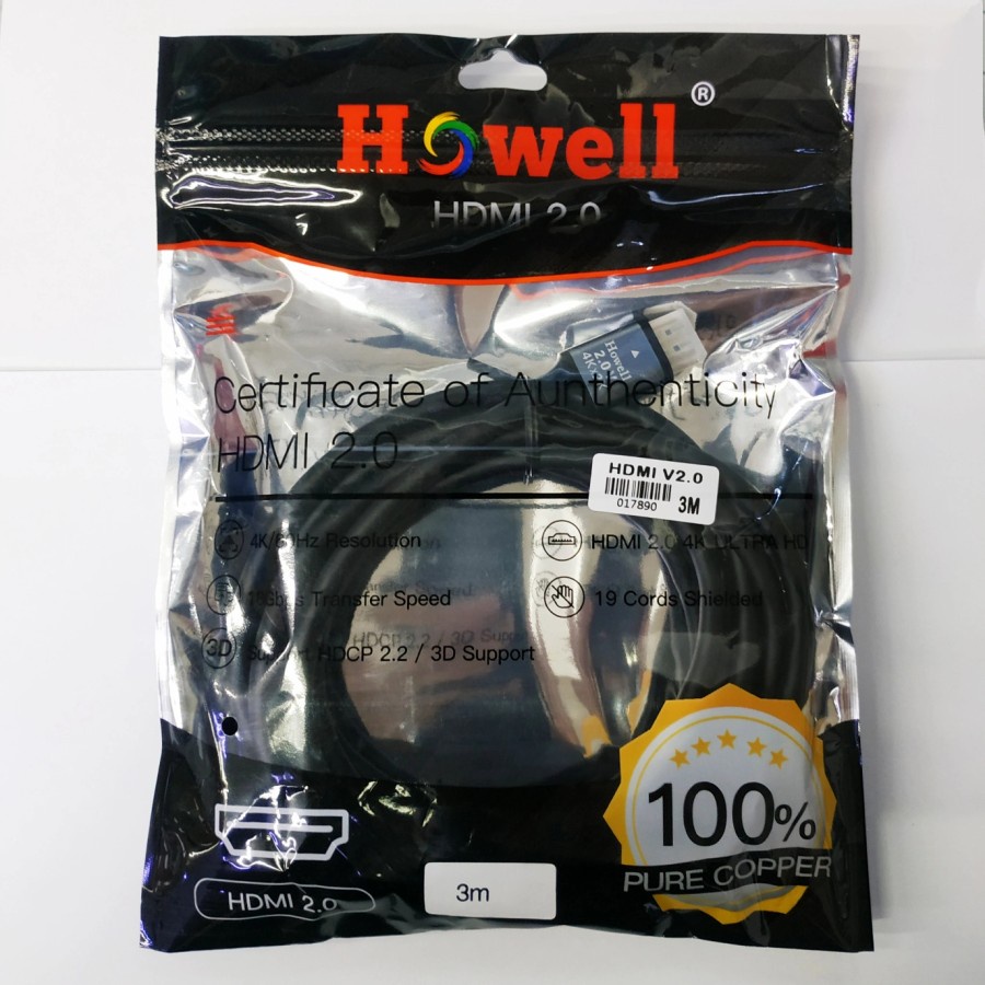 Howell Kabel HDMI Versi 2.0 3M