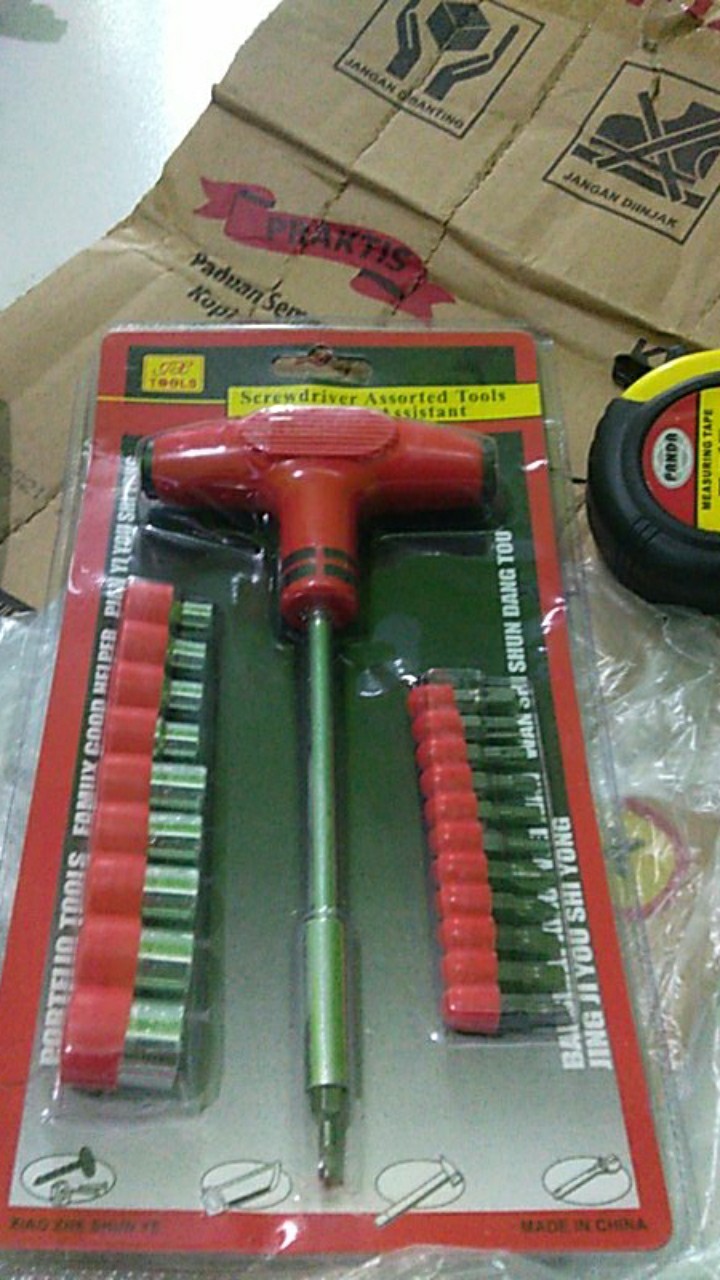 Obeng Sok Socket T Set 22pcs