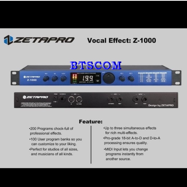 Efek Vokal Effect Vocal ZETAPRO Z1000 Z 1000 Z-1000