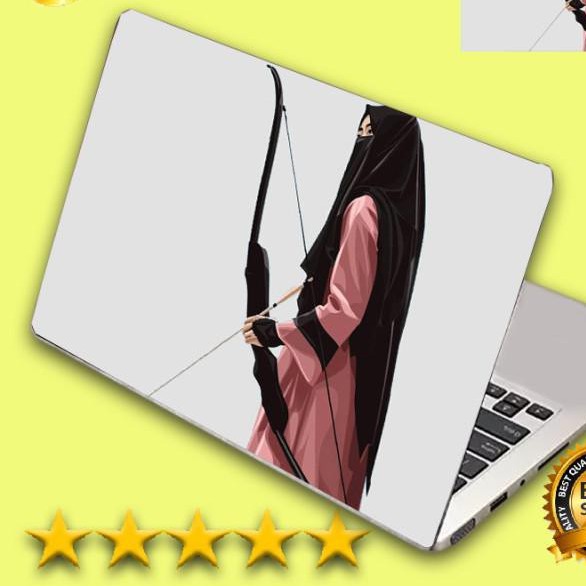 Garskin Laptop Kartun Muslimah Berpanah Skin Laptop Stiker Laptop