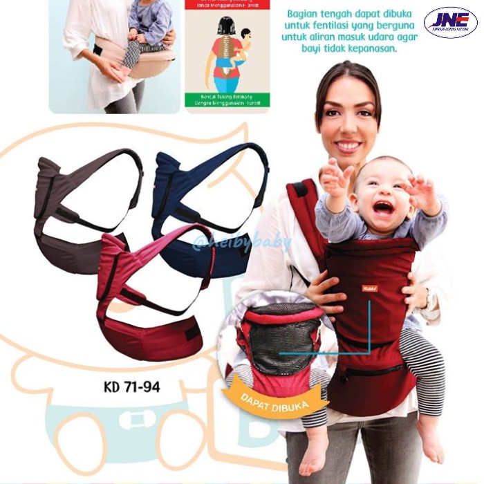 Kiddy Hiprest / Hipseat Baby Carrier / Gendongan Bayi 2 in 1