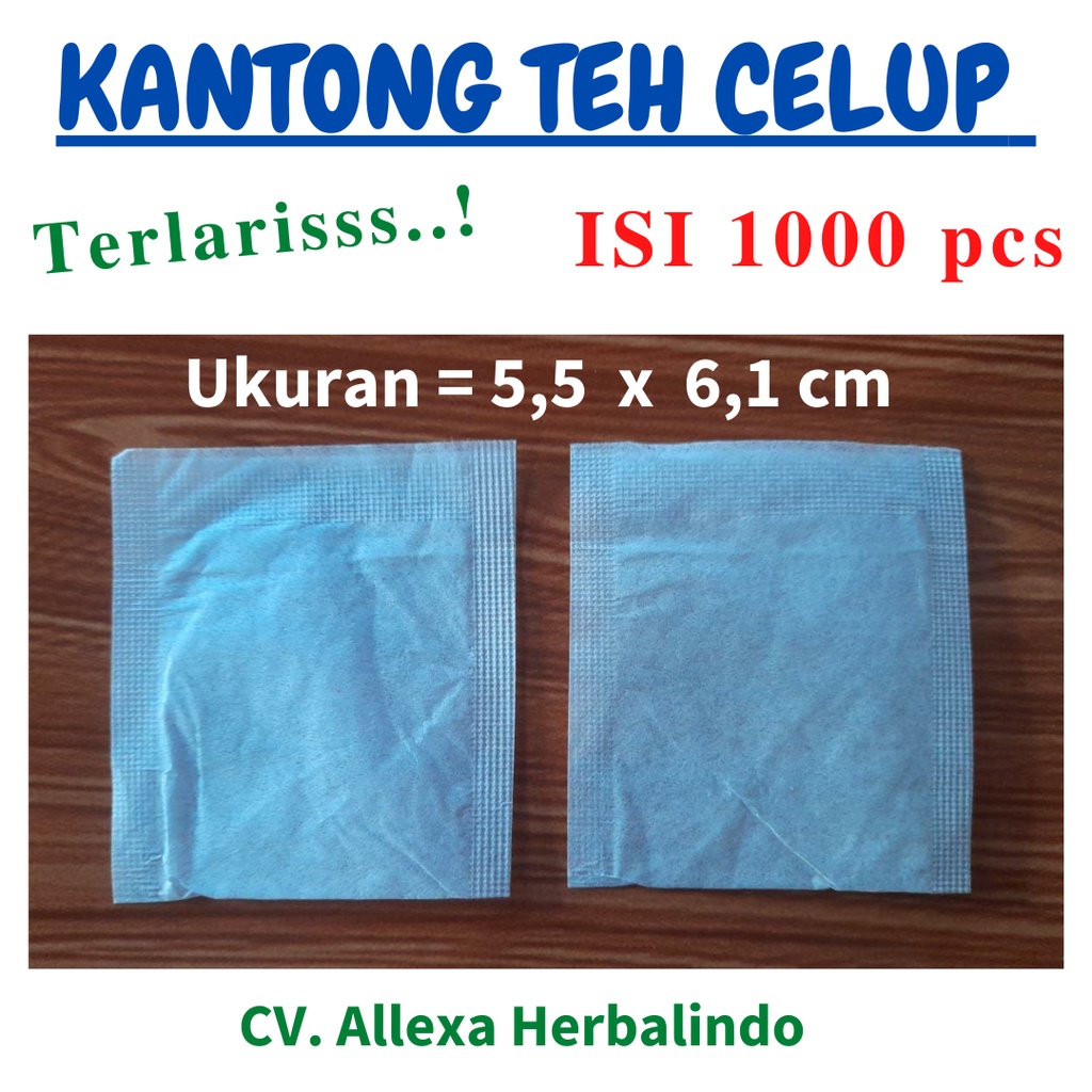 KANTONG TEH CELUP UKURAN 5 x 6,1 CM TEA BAG  KANTONG KOPI  KERTAS TEH CELUP AMAN TERMURAH KOPI CELUP