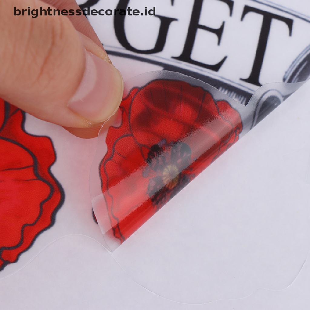 [birth] Lest We Forget Red Poppy Day November 11 Remembrance Armistice Day Sticker Car [ID]