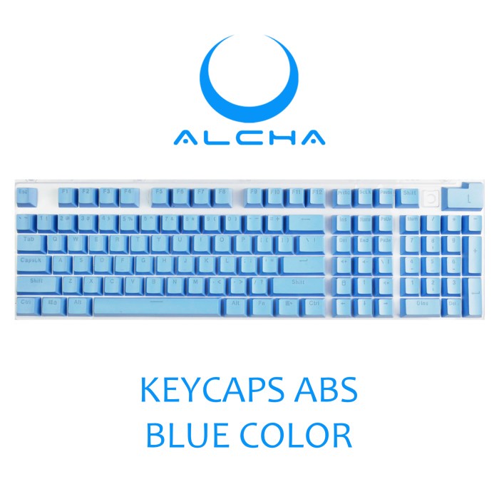 ALCHA KEYCAPS ABS DOUBLE SHOT BACKLIT MECHANICAL KEYBOARD 104 KEY - RANDOM