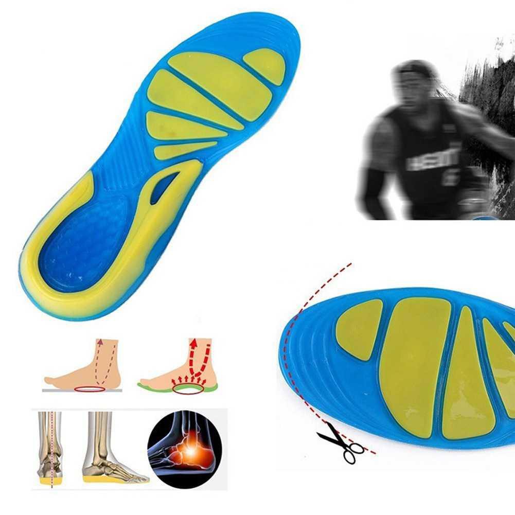 Insole Sepatu Sport Alas Kaki Shock Absorb Gel Silikon Insole Sangat Empuk Termurah