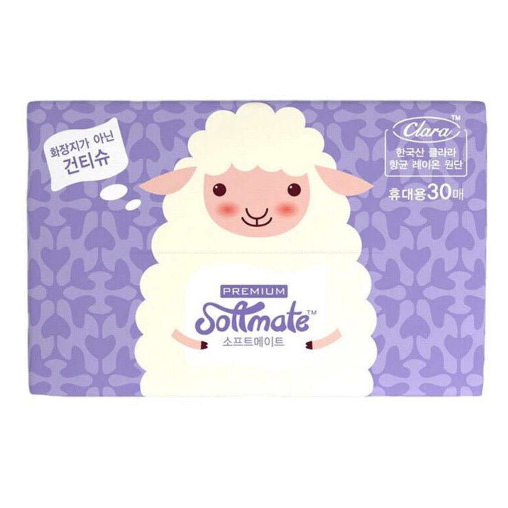 SOFTMATE Tissue Portable 30 Sheets