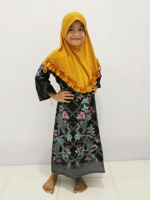 Gamis Batik Anak Sogan Original 2-11th (bisa Cod) Harga Termurah..