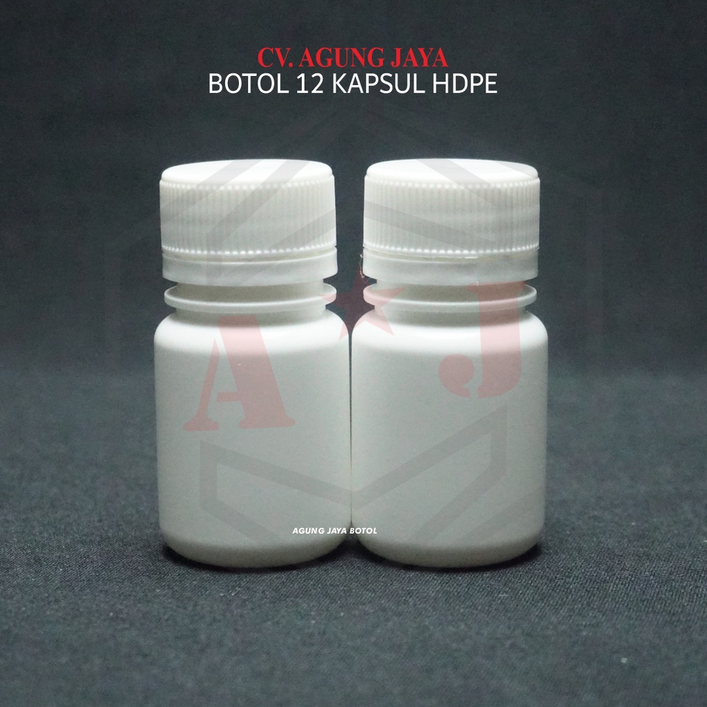 Botol Obat 12 Kapsul/Botol Fermint / Botol Obat/ Botol Kapsul 30 ml