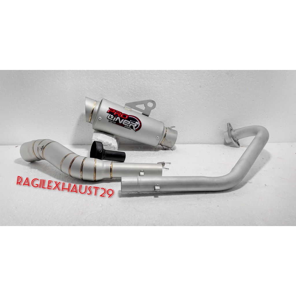 Knalpot racing pro liner tr 1 short Vixion satria Fu  GSX Tiger verza thander R15 CBR cb Megapro ninja xraber cbr150 r CBR thailand-3