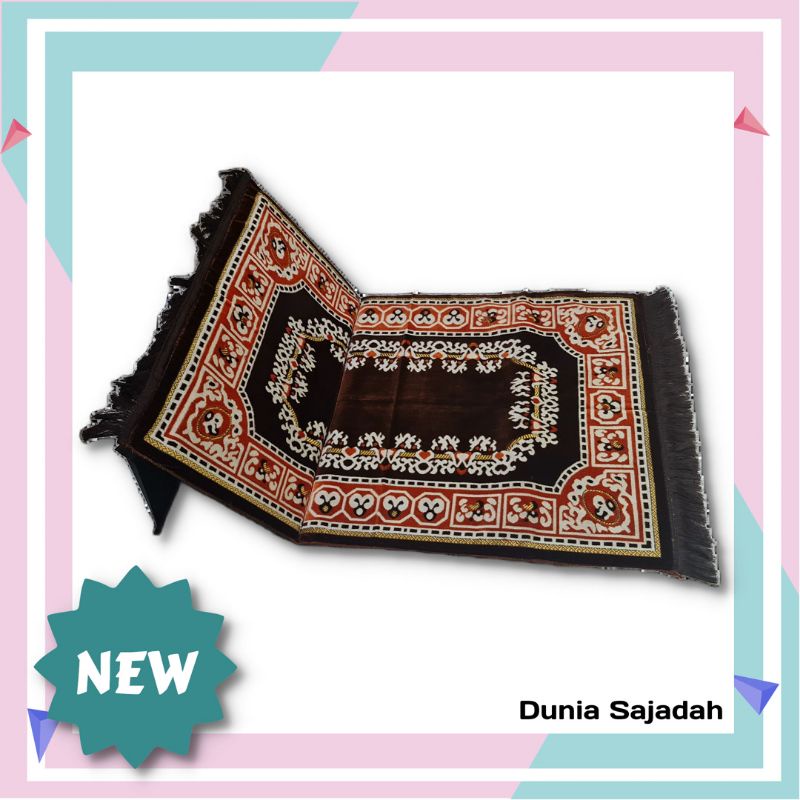 Sajadah Duduk Sandar Premium Turkey / Sajadah Sandar Turki Tebal dan Kuat