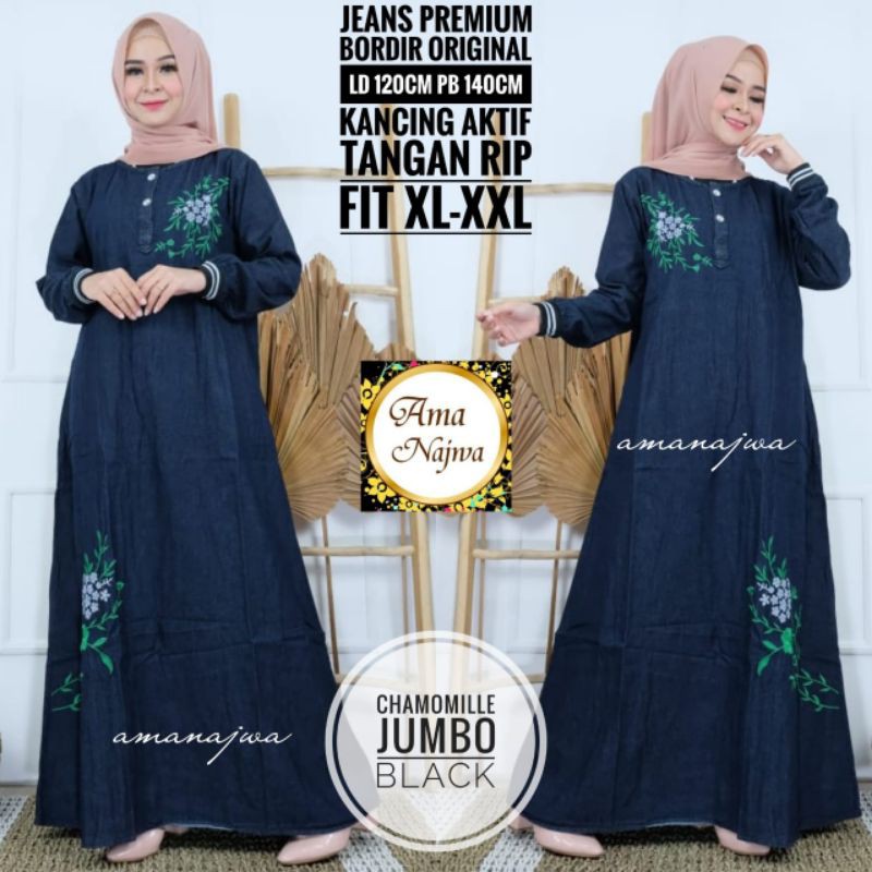 Chamomile navy green jumbo dress by Ama Najwa