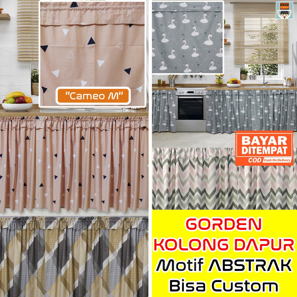 Gorden Kolong Dapur Poni Bisa Custom Tinggi dan COD