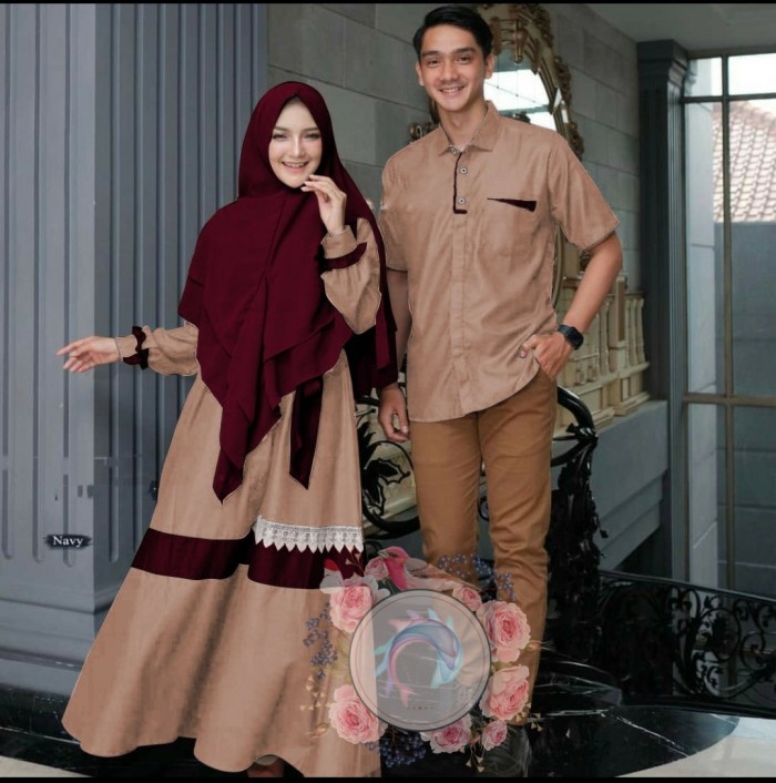 Gamis Busai Arab Terbaru Busana Muslim Lebaran AC- Cp renda Baju Lebaran 2021 Terbaru