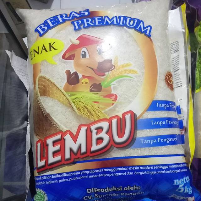 

Beras premium merk "Lembu