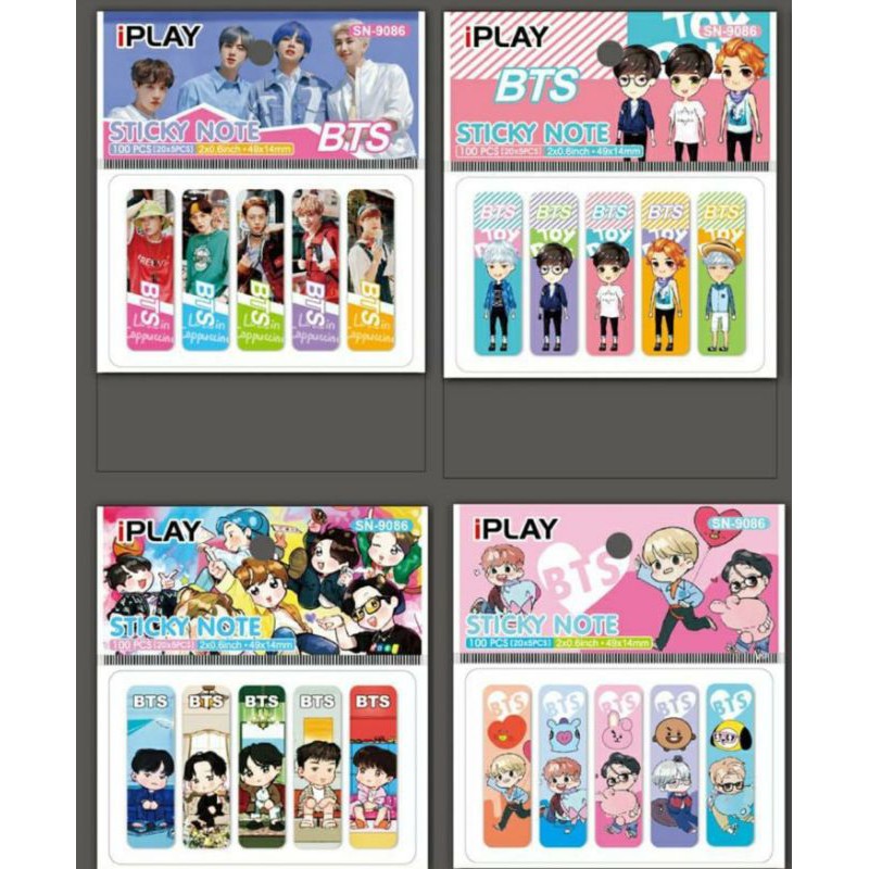 pembatas buku plastik/post it plastik/bookmark/sticky note PLASTIC-3