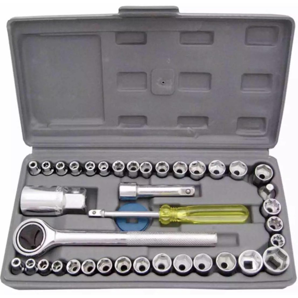 Kunci Pas 40 Pcs Multipurpose Combination Socket Wrench