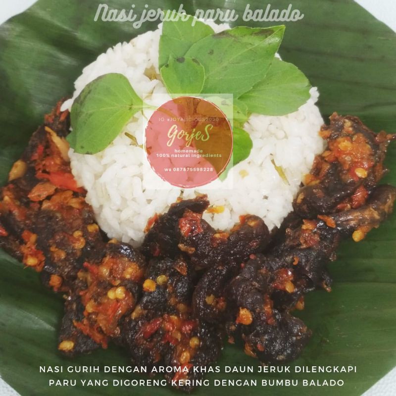 

Nasi Jeruk Paru Balado