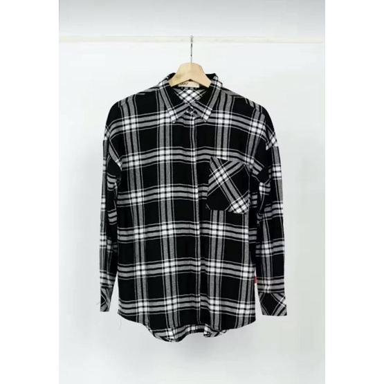 KEMEJA DUST MOTIF KOTAK || KEMEJA OVERSIZE