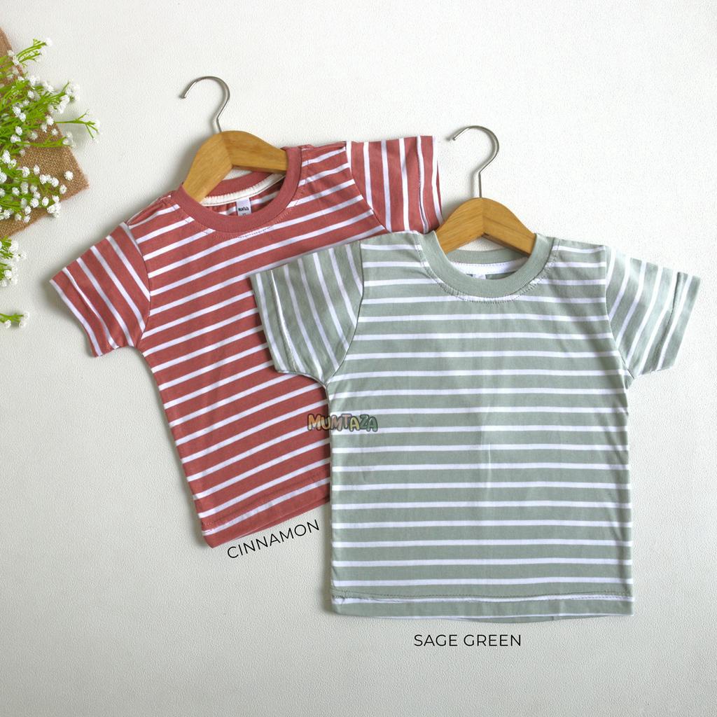 Kaos STRIPE Pendek  Anak SML XL - Kaos Salur Anak - Kaos Anak Laki-Laki - Kaos Anak Perempuan