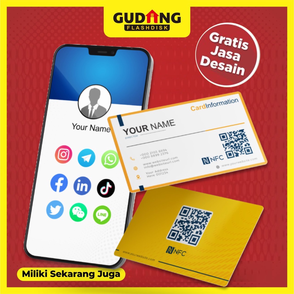 

Kartu Nama NFC / ID Card NFC / Smart Card NFC