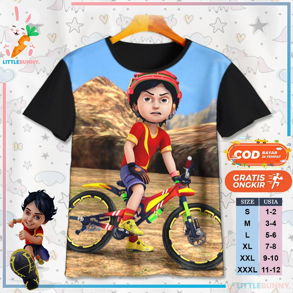 BAJU KAOS ANAK KARTUN 3D SHIVA V8 BAJU KAOS ANAK 3D SHIVA - LITTLE BUNNY