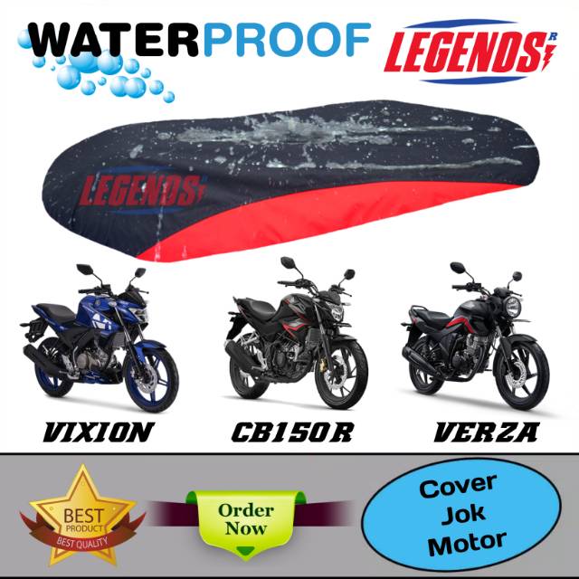 Sarung Jok Motor VIXION,CB150R,VERZA / Cover Mantel Jok Anti Air