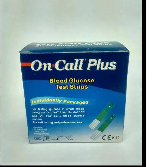 ONE CALL PLUS STRIP GULA DARAH / ON CALL PLUS STRIP GULA DARAH /STREP GULA DARAH ON CALL PLUS 25PCS