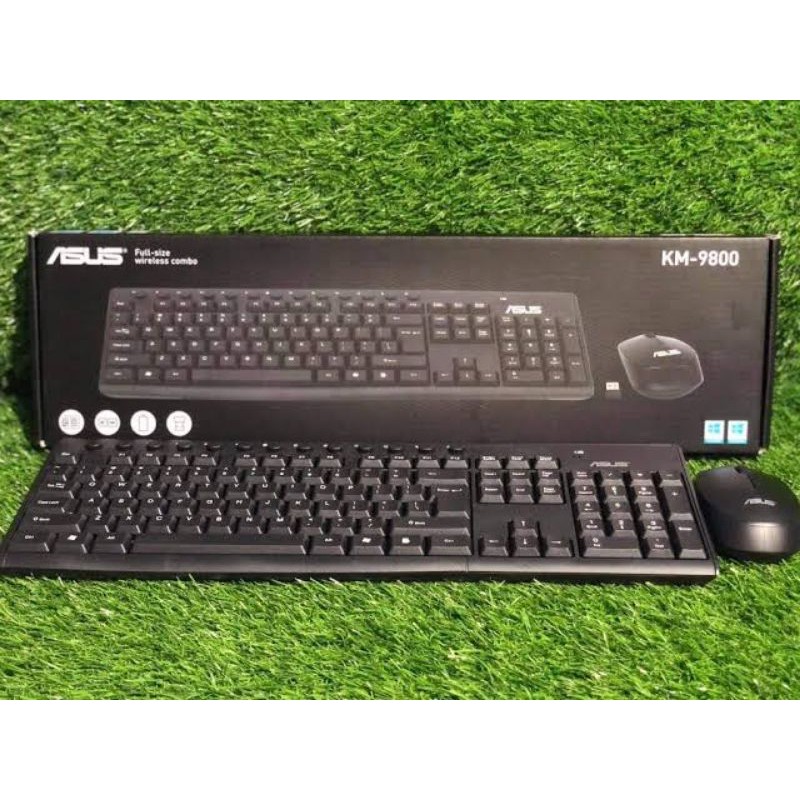 Asus Wireless Keyboard Full size and Mouse combo KM-900. keyboard mouse wireless Asus KM 9800. keyboard mouse wireless branded