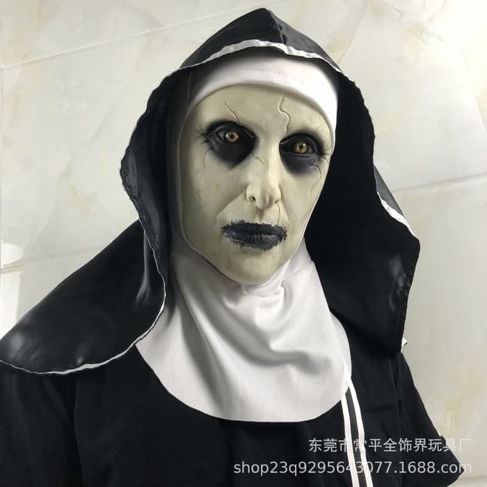 TOL-02 topeng karet halloween hantu setan valak ghost mask