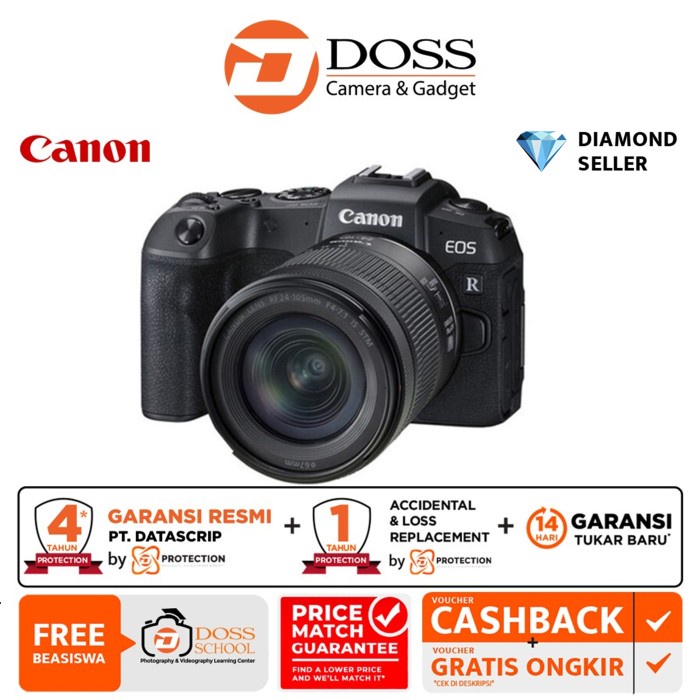 [ Kamera / Camera ] Canon Eos Rp Kit 24-105Mm Stm Kamera Mirrorless / Canon Mirrorless - Digital Cam