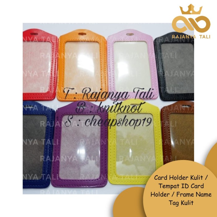 

ORGANIZER-DOCUMENT- CARD HOLDER KULIT / TEMPAT ID CARD HOLDER / FRAME NAME TAG KULIT - HITAM