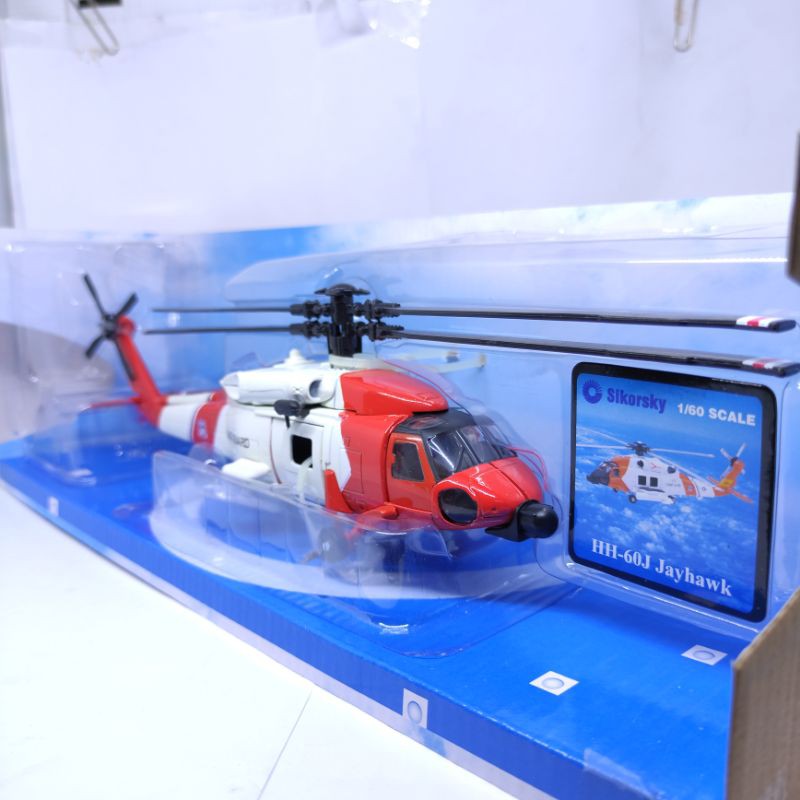 Diecast miniatur Pesawat helicopter HH-60J JAYHAWK Merk maisto 1:60 Murah