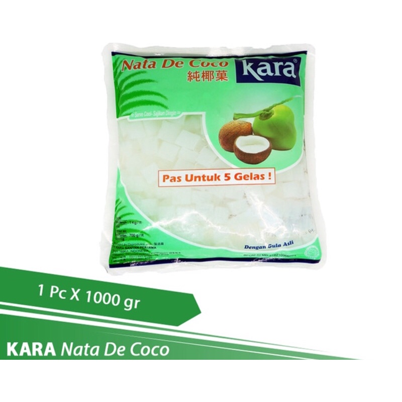 Kara Nata De Coco Plain Kotak Dice Kemasan 1 kg
